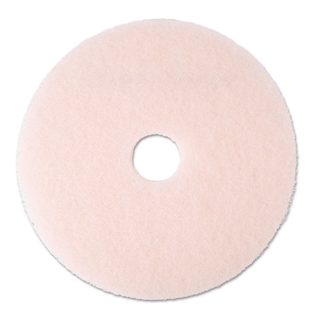 3M Ultra High-Speed Eraser Floor Burnishing Pad 3600, 20" Diameter, Pink, PK5 3600
